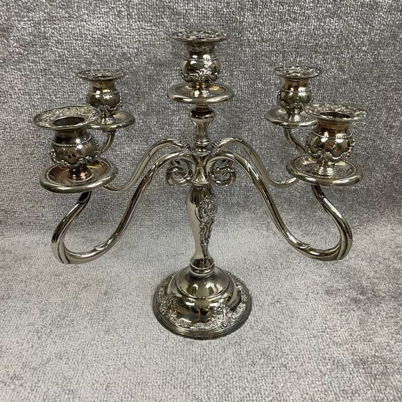 Godinger Accents Godinger Silver Art Gsa 5 Candle Candelabra Silver
